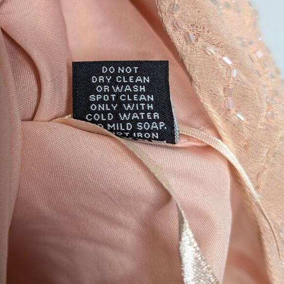 Adrianna Papell Studio Pink Short Sleeve Beaded Sequin V-Neck Evening Top 12 - Picture 10 of 13